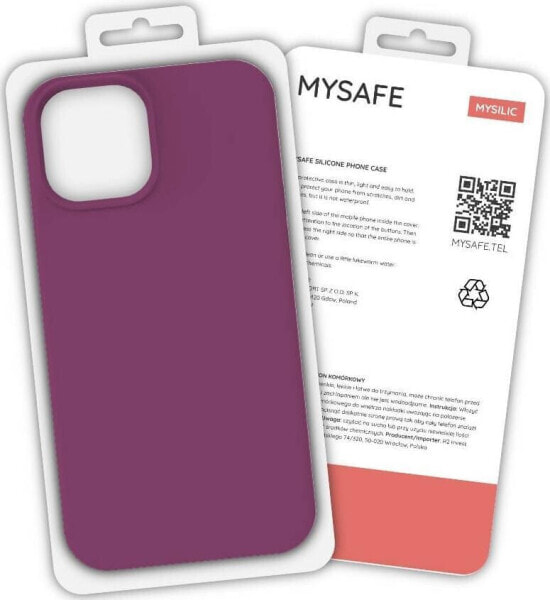 Mysafe MYSAFE ETUI SILIKONOWE IPHONE 12 MINI FIOLET PUDEŁKO