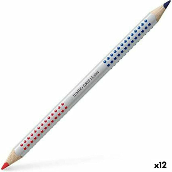 Цветные карандаши Faber-Castell Jumbo Синий Красный (12 штук)