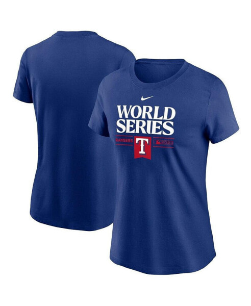 Women's Royal Texas Rangers 2023 World Series Authentic Collection T-shirt