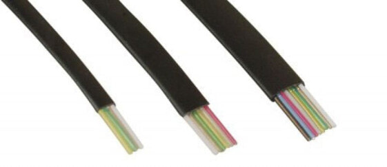 InLine Modular Cable 8 Wire Ribbon Cable 100m Ring black