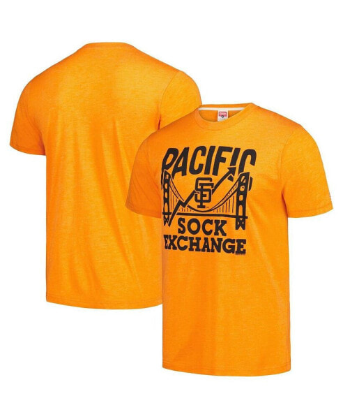 Men's Orange San Francisco Giants Pacific Sock Exchange Tri-Blend T-shirt