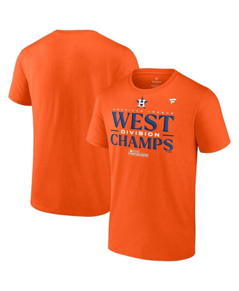 Men's Orange Houston Astros 2023 AL West Division Champions Locker Room T-shirt