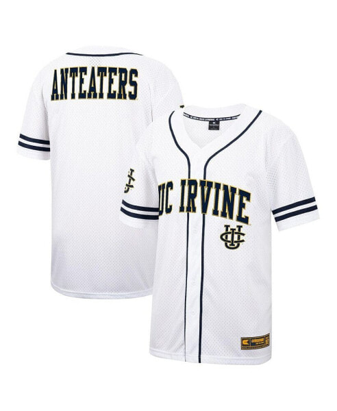 Men's White UC Irvine Anteaters Free Spirited Mesh Button-Up Baseball Jersey