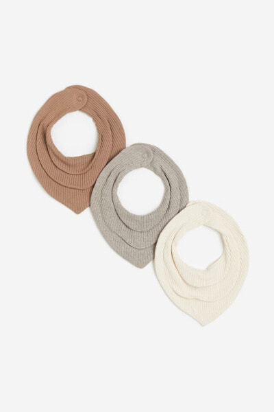 3-pack Ribbed Triangular Scarves