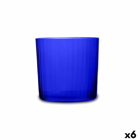 Стаканы синие стеклянные Bohemia Crystal Optic 350 мл (6 штук)