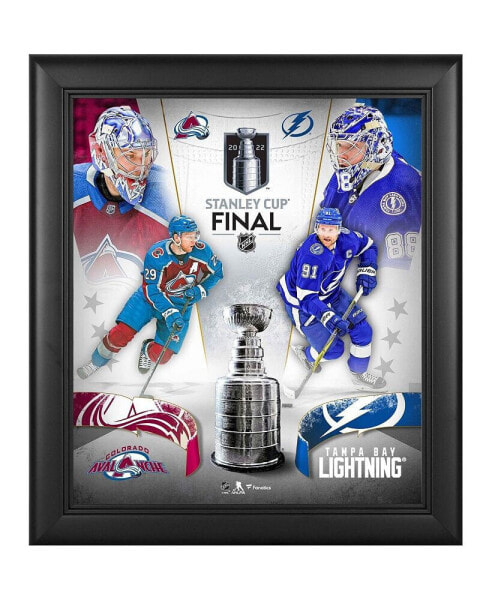 Tampa Bay Lightning vs. Colorado Avalanche 2022 Stanley Cup Final 15'' x 17'' Matchup Framed Collage