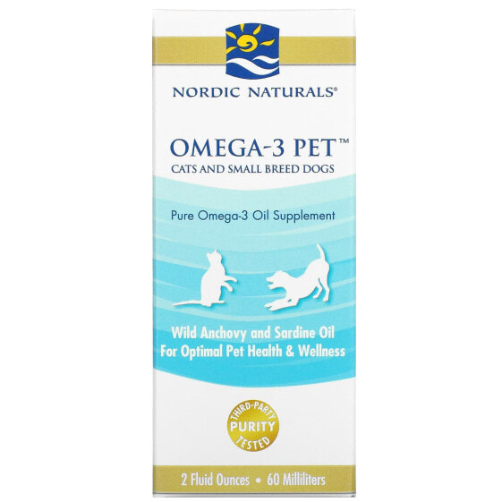 Omega-3 Pet, Cats and Small Breed Dogs, 2 fl oz (60 ml)
