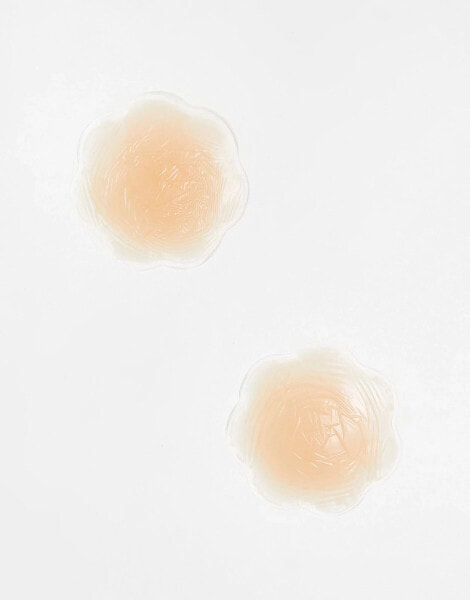 ASOS DESIGN tonal silicone reusable nipple covers in beige