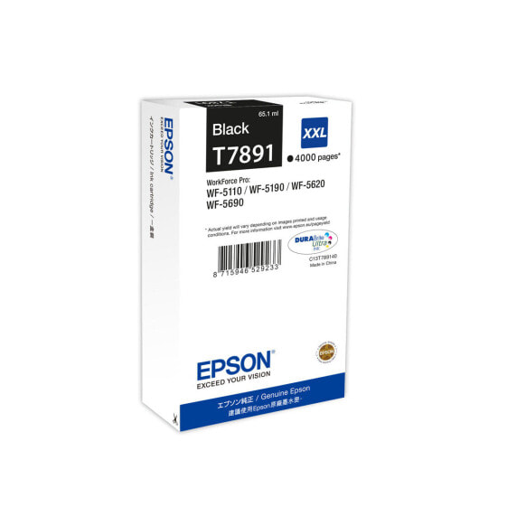 Картридж с оригинальными чернилами Epson T789140 Чёрный