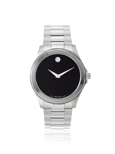 Часы Movado Sport Silver/Black Steel Watch