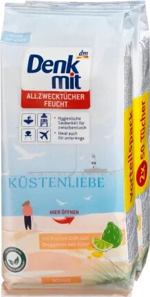 Feuchte Allzwecktücher Küstenliebe 2x50St., 100 St