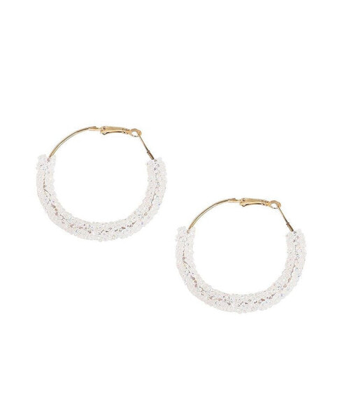 Women's Bling Hoop Earrings