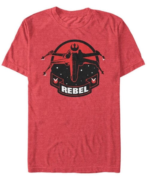 Star Wars Men's Classic Rebel Fighter Logo Short Sleeve T-Shirt