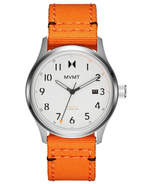Часы и аксессуары MVMT Field II Мужские Оранжевые Нейлоновые Часы 41 мм