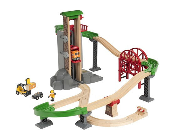 BRIO Lift & Load Warehouse Set, Lift and Load, 3 yr(s), Plastic, Wood, Multicolour