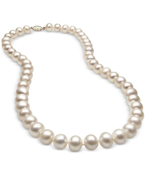 Belle de Mer cultured Freshwater Pearl (8-1/2mm) Strand in 14k Gold