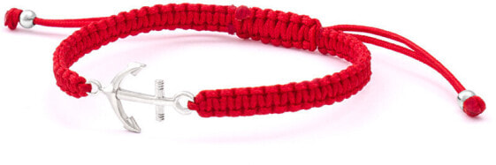 Cord red kabbala bracelet Anchor AGB548