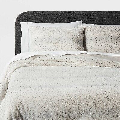 3pc Luxe Faux Fur Comforter and Sham Set - Threshold