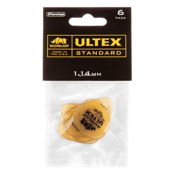 Dunlop Ultex Standard Guitar Picks 1.14mm (6-Pack)