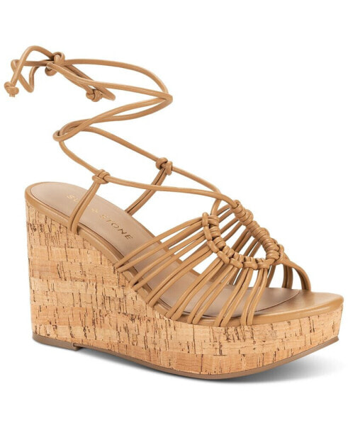 Women's Tillyy Strappy Lace Up Wedge Sandals, Created for Macy's