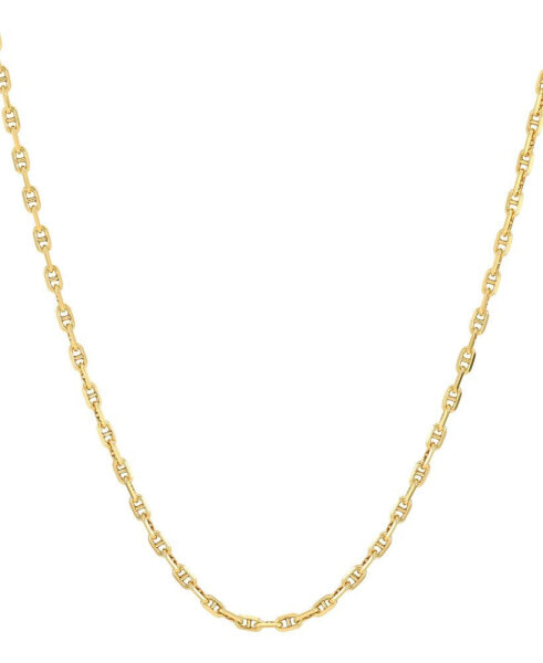 Polished Mariner Link 18" Chain Necklace (2mm) in 10k Gold