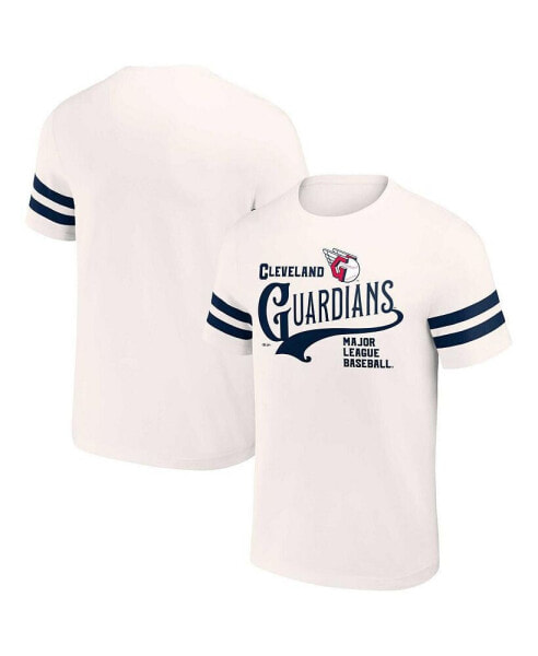 Men's Darius Rucker Collection by Cream Cleveland Guardians Yarn Dye Vintage-Like T-shirt
