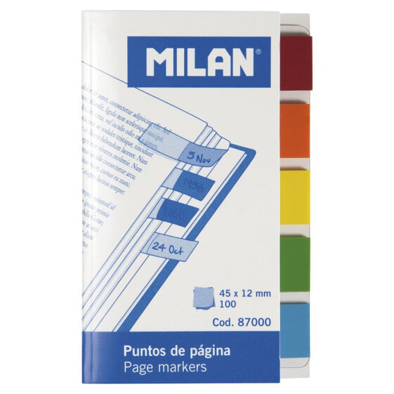 MILAN Pad 100 Transparent Plastic Bookmarks