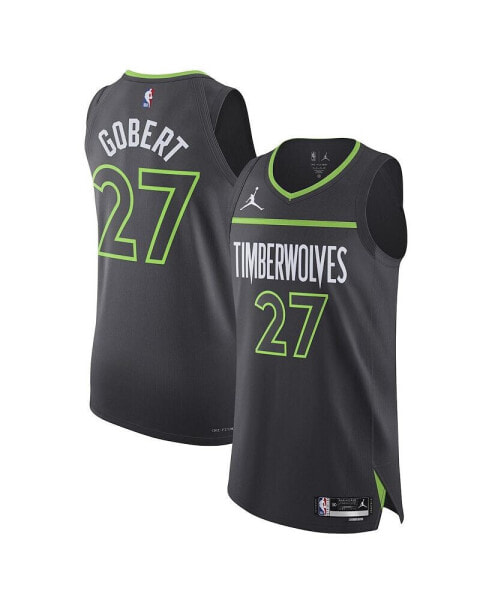 Men's Rudy Gobert Anthracite Minnesota Timberwolves Authentic Player Jersey - Statement Edition