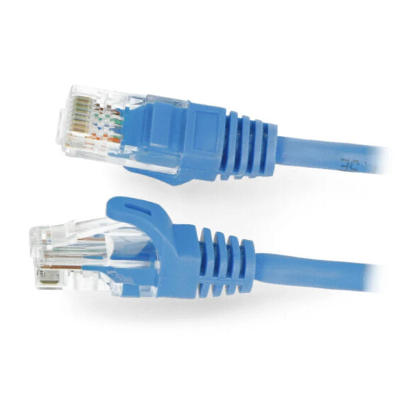 Lanberg Ethernet Patchcord UTP 5e 0,25m - blue