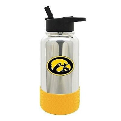 NCAA Iowa Hawkeyes 32oz Chrome Thirst Hydration Water Bottle