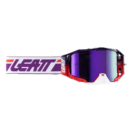 LEATT Velocity 6.5 Iriz off-road goggles with roll-off system