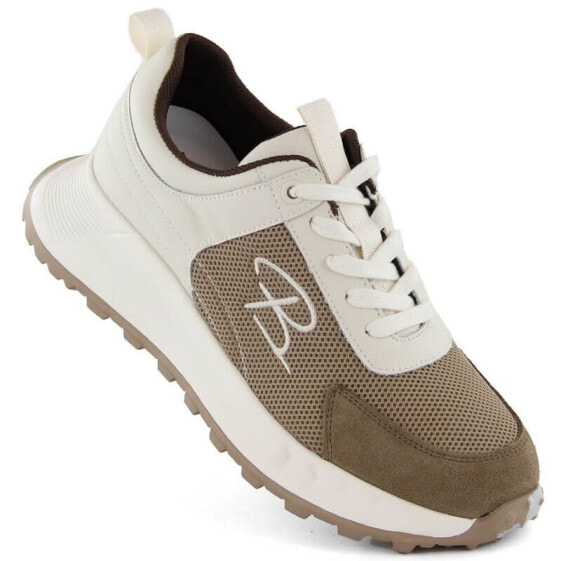 Artiker W HBH65 leather sports shoes, beige