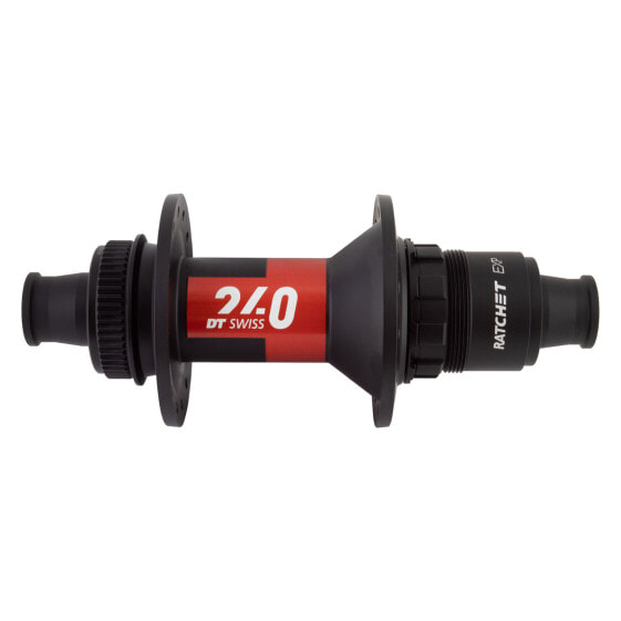 DT Swiss 240 EXP Rear Hub - 12 x 142mm, Center-Lock, XDR, Black/Red, 28H, 36pt