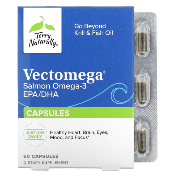 Vectomega, Salmon Omega-3 EPA/DHA, 60 Capsules