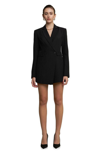 Women's Suit Blazer Romper