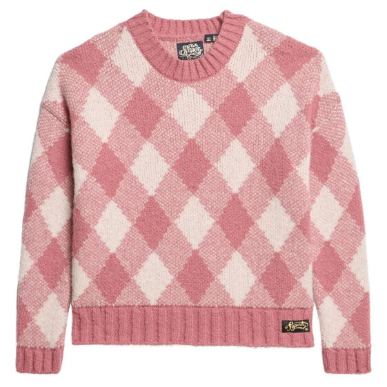 SUPERDRY Argyle Pattern sweater