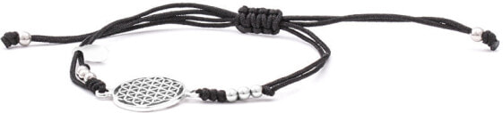 Стильный черный шнурок kabala, браслет Mandala AGB560