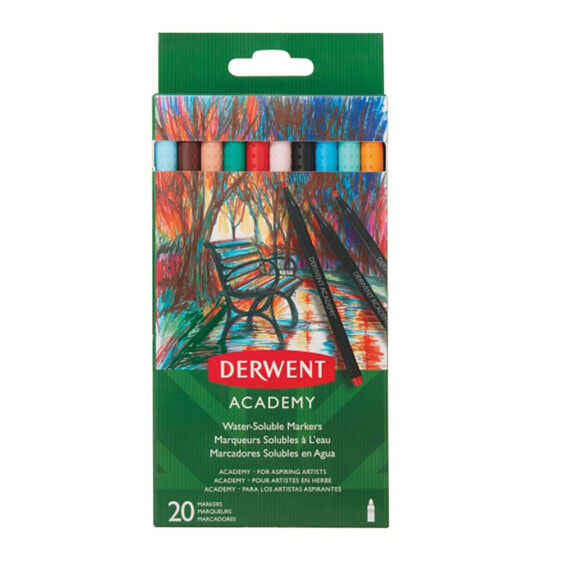 Фломастеры Derwent Fine Point Marker Pen 20 шт.