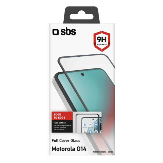 SBS Glas Displayschutz Full Cover für Motorola G14