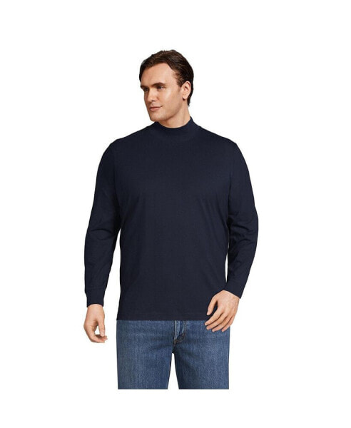 Men's Big & Tall Super-T Mock Turtleneck T-Shirt