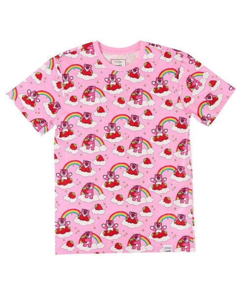 Men's and Women's Toy Story Lotso Rainbow All-Over Print T-Shirt