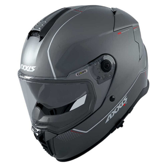 Шлем полнолицевой AXXIS Hawk SV Solid A2
