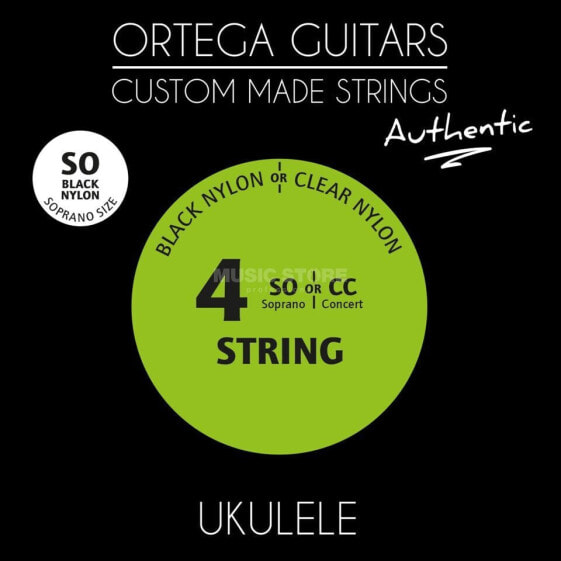 Ortega UKABK-SO Ukulele Sopran Black Nylon