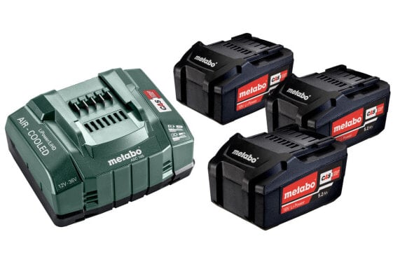 Metabo 685048000 - Battery & charger set - Lithium-Ion (Li-Ion) - 5.2 Ah - 18 V - Metabo - Black - Green - Red