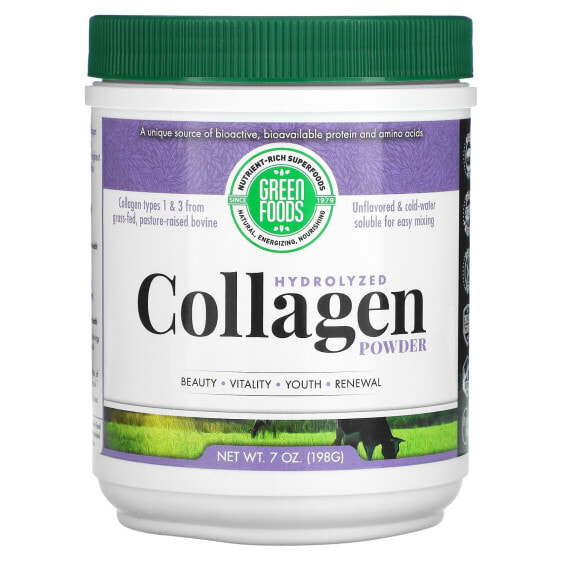 Hydrolyzed Collagen Powder, Unflavored, 7 oz (198 g)