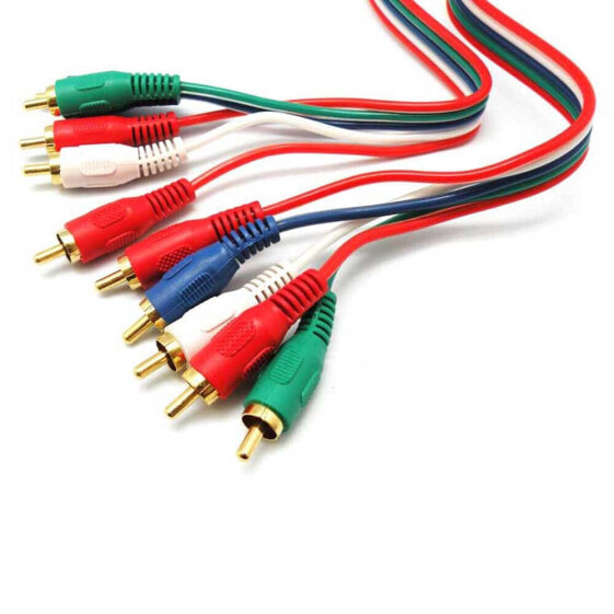 EUROCONNEX 5xRCA RGB cable 5 m