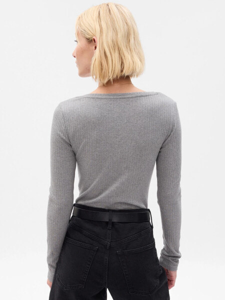 Modern Rib Henley Bodysuit