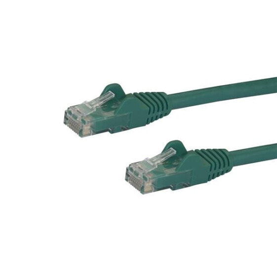 StarTech.com 2m CAT6 Ethernet Cable - Green CAT 6 Gigabit Ethernet Wire -650MHz 100W PoE RJ45 UTP Network/Patch Cord Snagless w/Strain Relief Fluke Tested/Wiring is UL Certified/TIA - 2 m - Cat6 - U/UTP (UTP) - RJ-45 - RJ-45