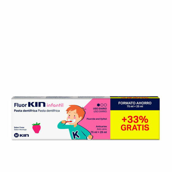 Зубная паста Kin Fluorkin Клубника 25 ml