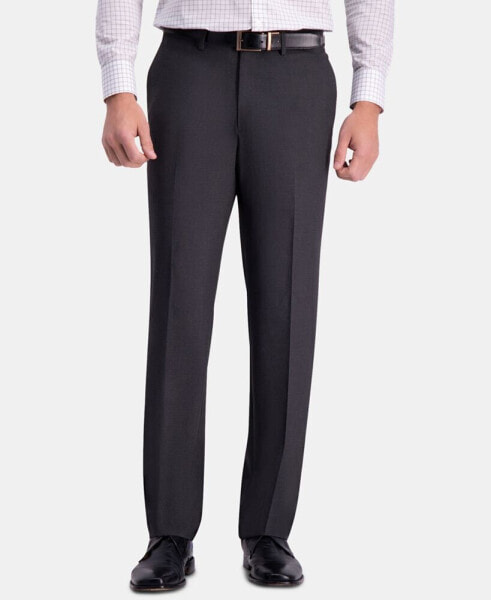 J.M. Men's 4-Way Stretch Straight Fit Flat Front Dress Pant